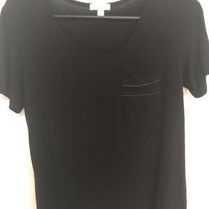 Charming Charlie black loose top